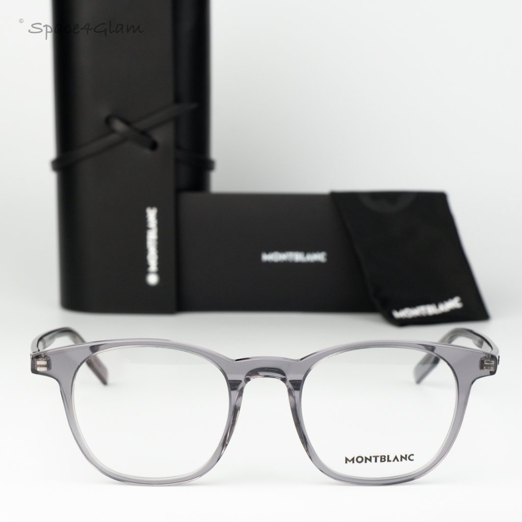 Montblanc Men Eyeglasses Grey Demo Square Mb0153o 004 New Authentic